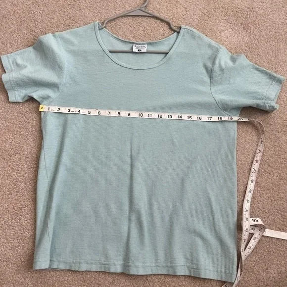 Columbia Sportswear Company Ribbed T-Shirt Short Sleeve Casual Top M - Picture 6 of 8